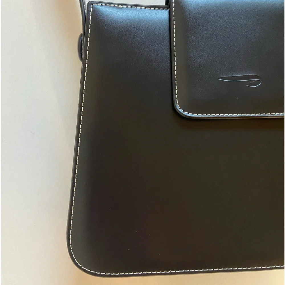 The Hermes of England Tanner Krolle London Classic Black Leather Bag Retail$2500 - Picture 3 of 16